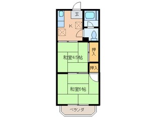 コ－ポけやきの物件間取画像